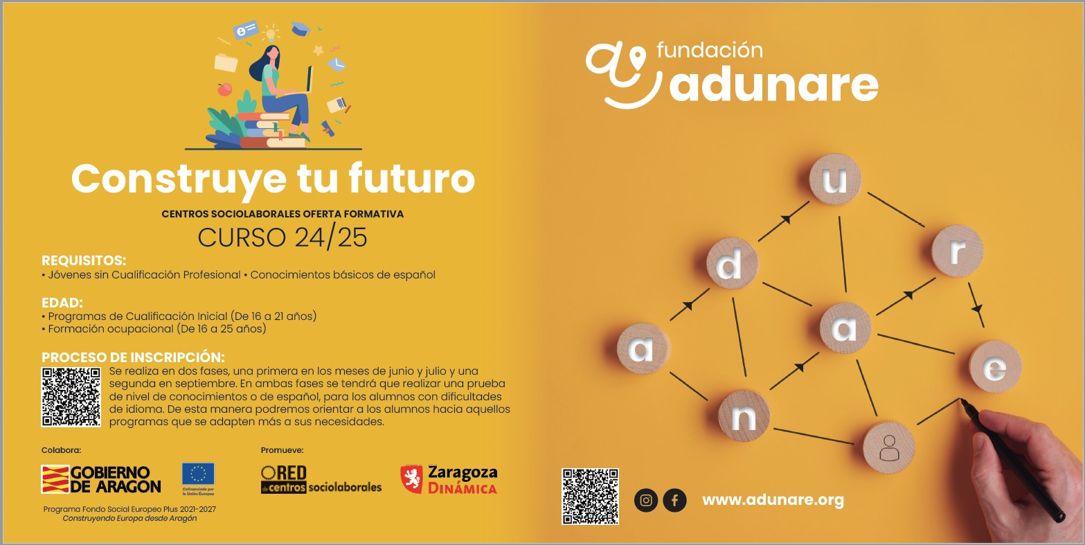 ¡Construye tu futuro con la oferta formativa de los Centros Sociolaborales!